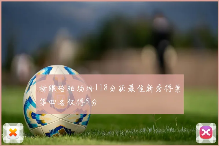 榜眼哈珀场均118分获最佳新秀得票第四名仅得5分